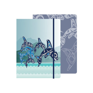 Hardcover Journal | Orca Family by Paul Windsor