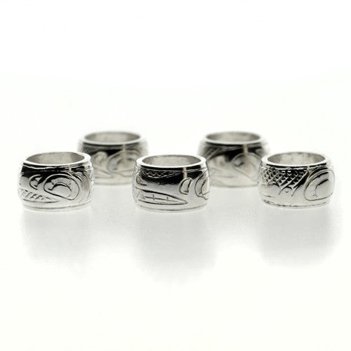 10 Sterling Silver Totem Beads | Various Designs by Justin Rivard