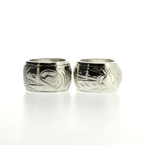 Sterling Silver Totem Bead | Salmon by Justin Rivard