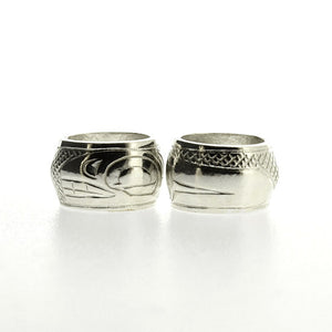 Sterling Silver Totem Bead | Orca by Justin Rivard
