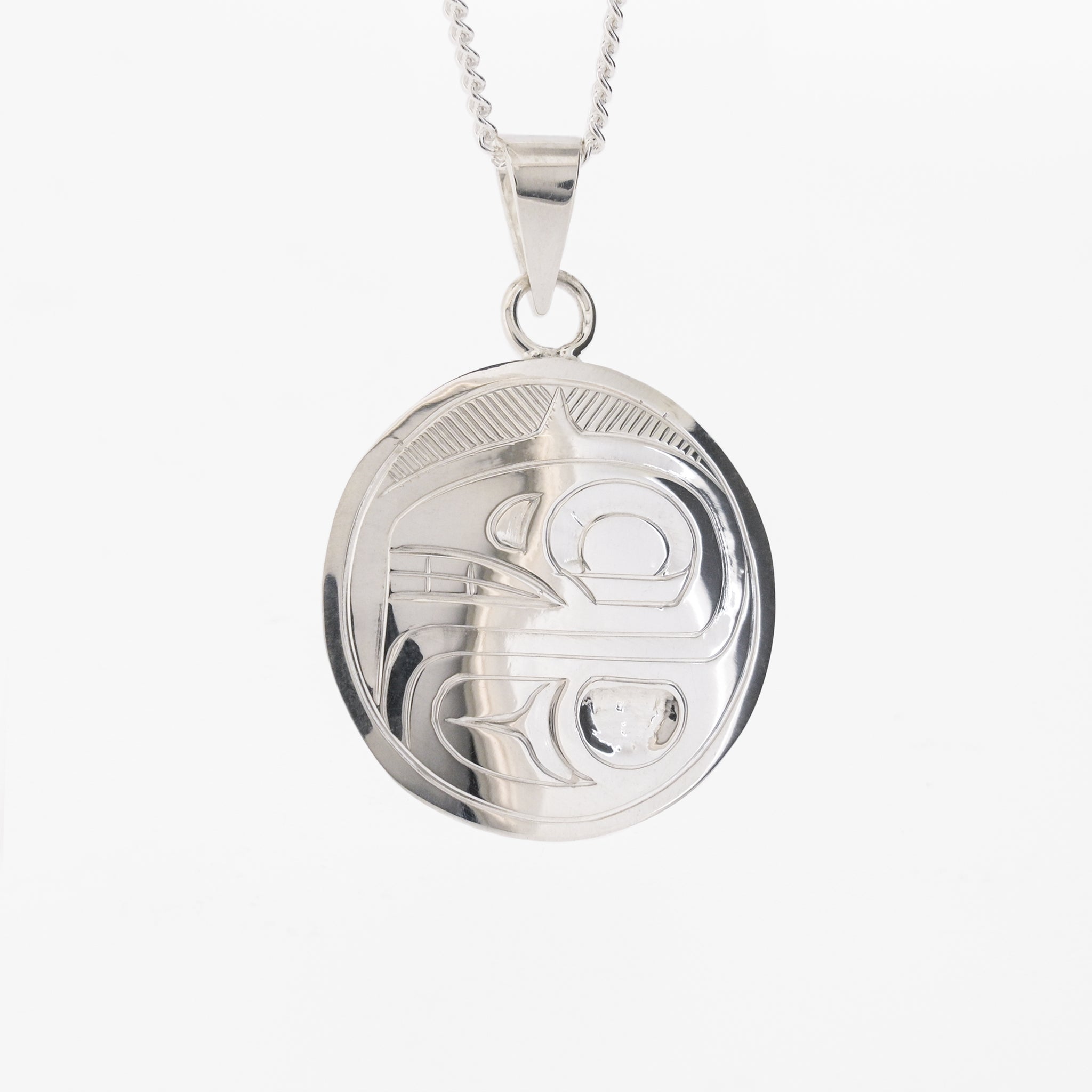 Sterling Silver Pendant | Eagle by Justin Rivard