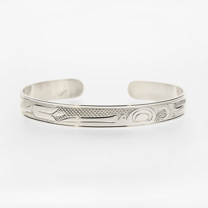 1/4" Sterling Silver Bracelet | Hummingbird by Justin Rivard