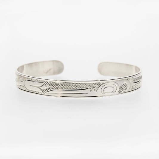 1/4" Sterling Silver Bracelet | Hummingbird by Justin Rivard