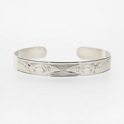 1/4" Sterling Silver Bracelet | Killerwhales by Justin Rivard