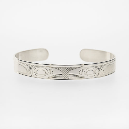 1/4" Sterling Silver Bracelet | Killerwhales by Justin Rivard