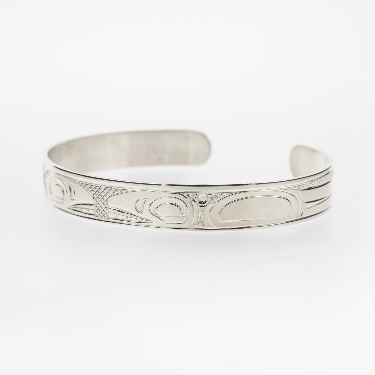 1/4" Sterling Silver Bracelet | Killerwhales by Justin Rivard