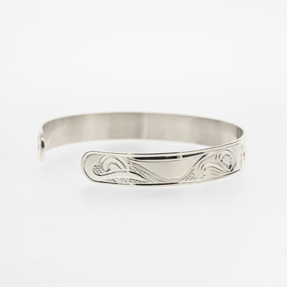 1/4" Sterling Silver Bracelet | Wolves by Justin Rivard