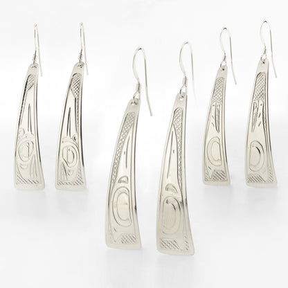 Sterling Silver Tri-dangle Earrings | Various Designs by Justin Rivard