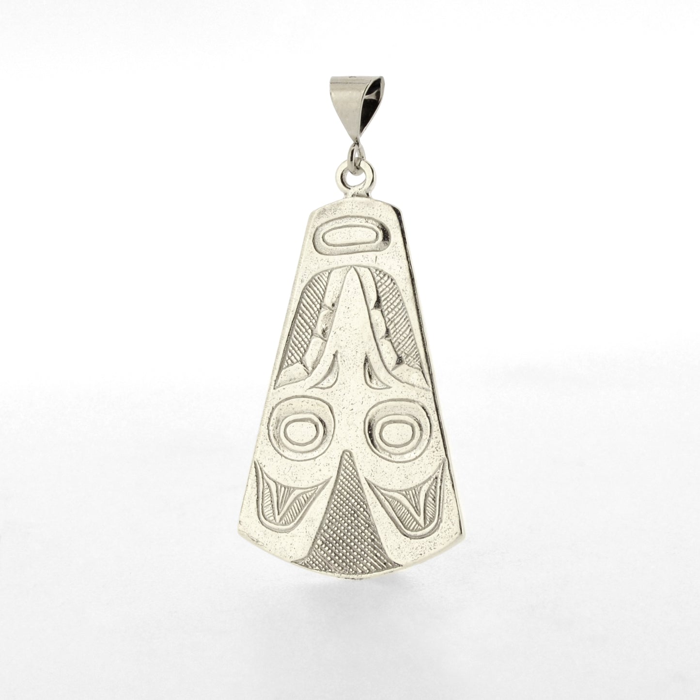 Double-sided Sterling Silver Pendant | Raven and Frog by Kelvin Thompson