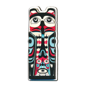 3D Acrylic Magnet | Eagle Raven Totem by T.J. Sgwaayaans Young