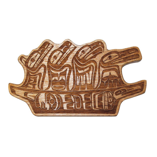 Reclaimed Mahogany Magnet | Animal Journey by Ben Houstie