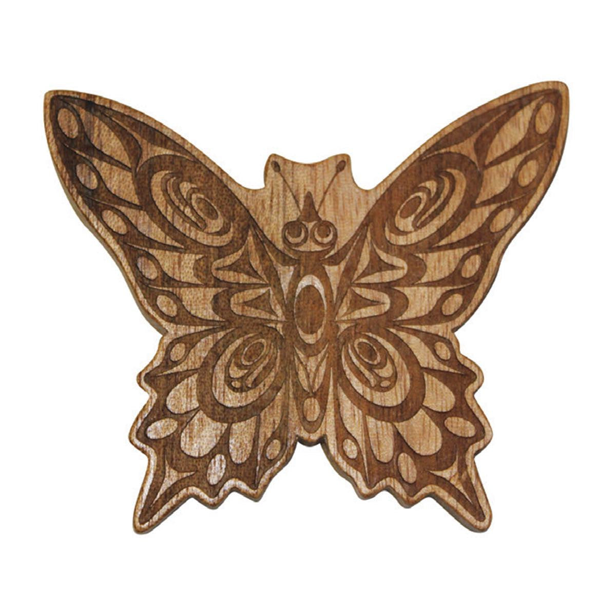 Reclaimed Mahogany Magnet | Butterfly by Joe Wilson-Sxwaset