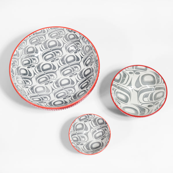 Porcelain Art Serving Bowl | Transforming Eagle by Ryan Cranmer