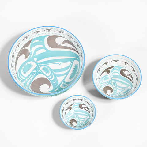 Porcelain Art Serving Bowl | Killerwhale by Trevor Angus