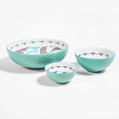 Porcelain Art Serving Bowl | Killerwhale by Trevor Angus