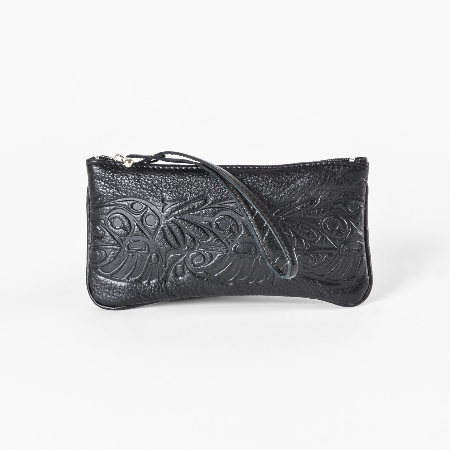 Deerskin Leather Wristlet | Hummingbird by Bill Helin