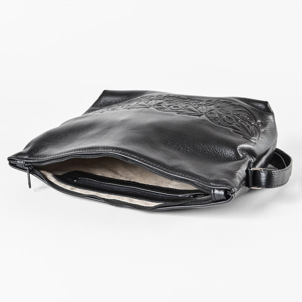 Deerskin Leather Shoulder Bag | Hummingbird by Bill Helin