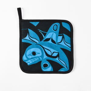 Cotton Potholder | Orca by Bill Helin