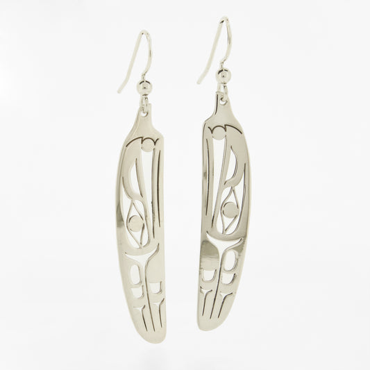 Sterling Silver Earrings | Raven and the Light by Grant Pauls