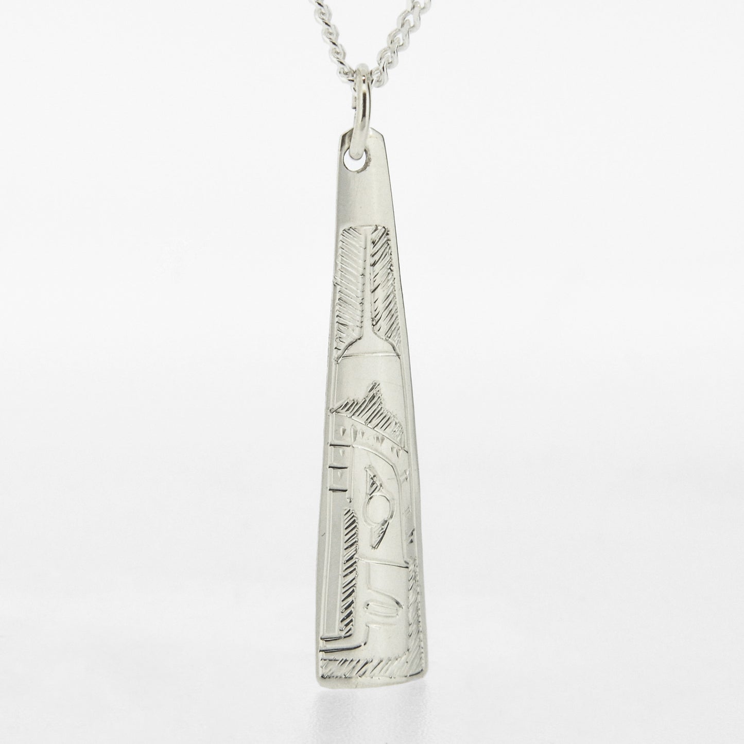 Sterling Silver Triangle Pendant | Eagle by Gilbert Pat