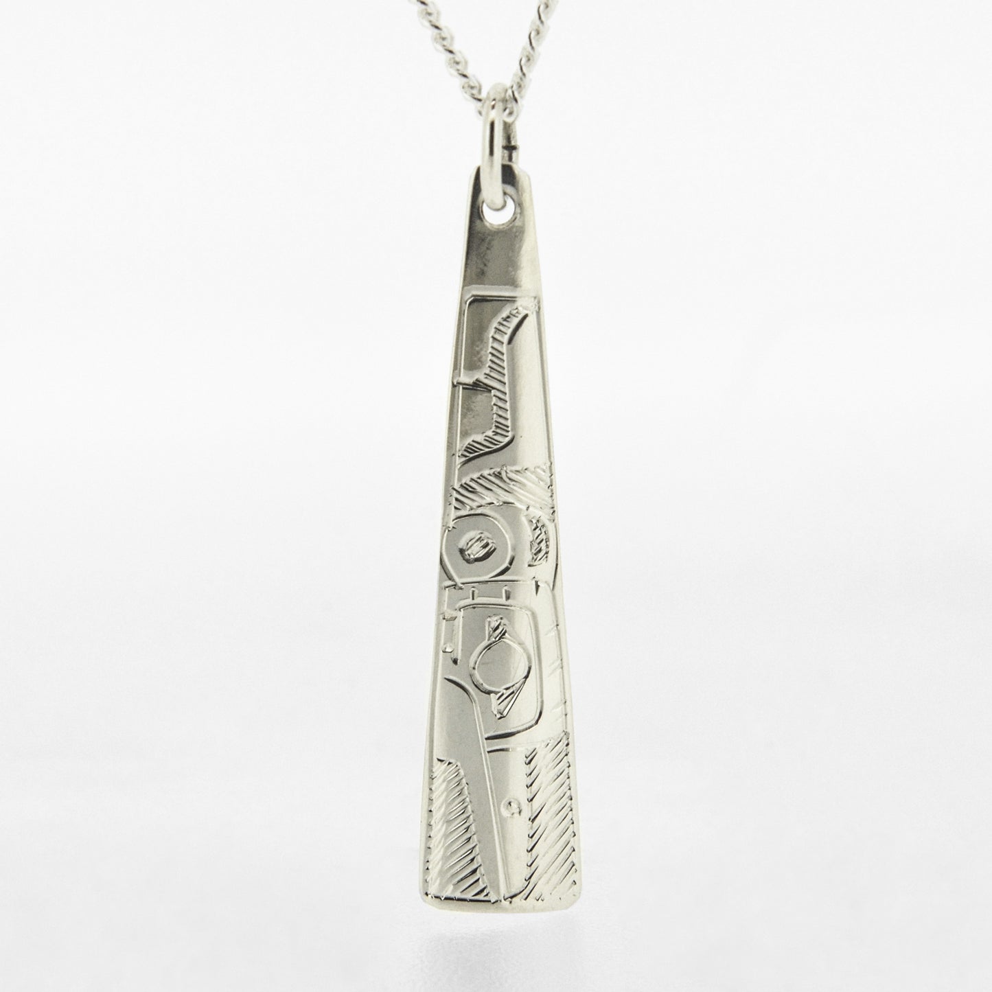 Sterling Silver Triangle Pendant | Hummingbird by Gilbert Pat