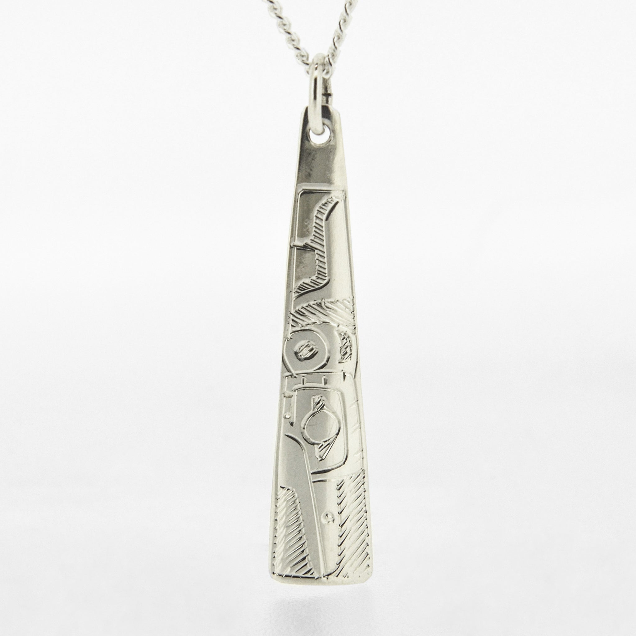 Sterling Silver Triangle Pendant | Hummingbird by Gilbert Pat