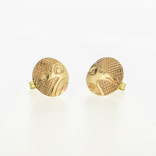 14K Gold Stud Earrings | Various Designs by Justin Rivard