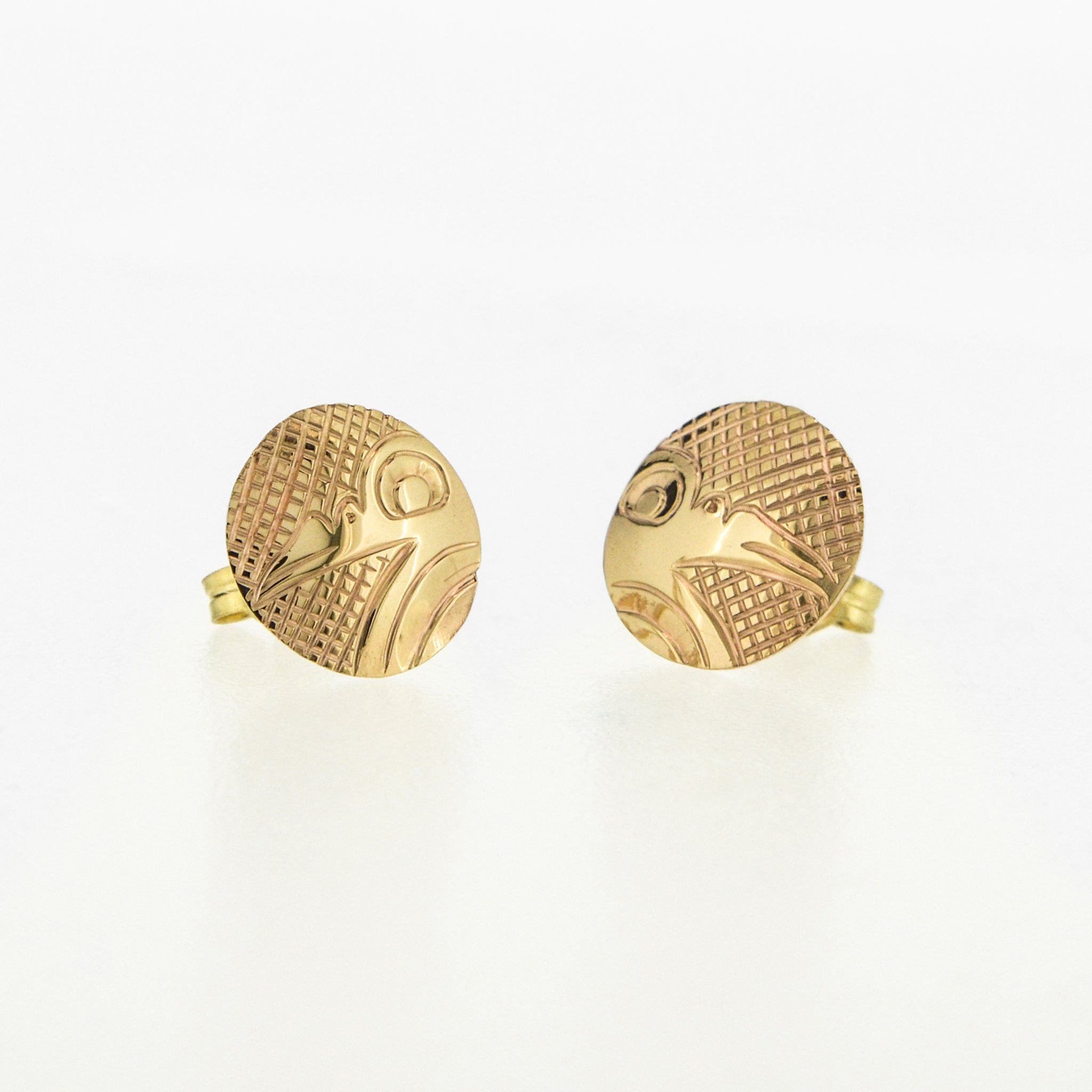 14K Gold Stud Earrings | Various Designs by Justin Rivard