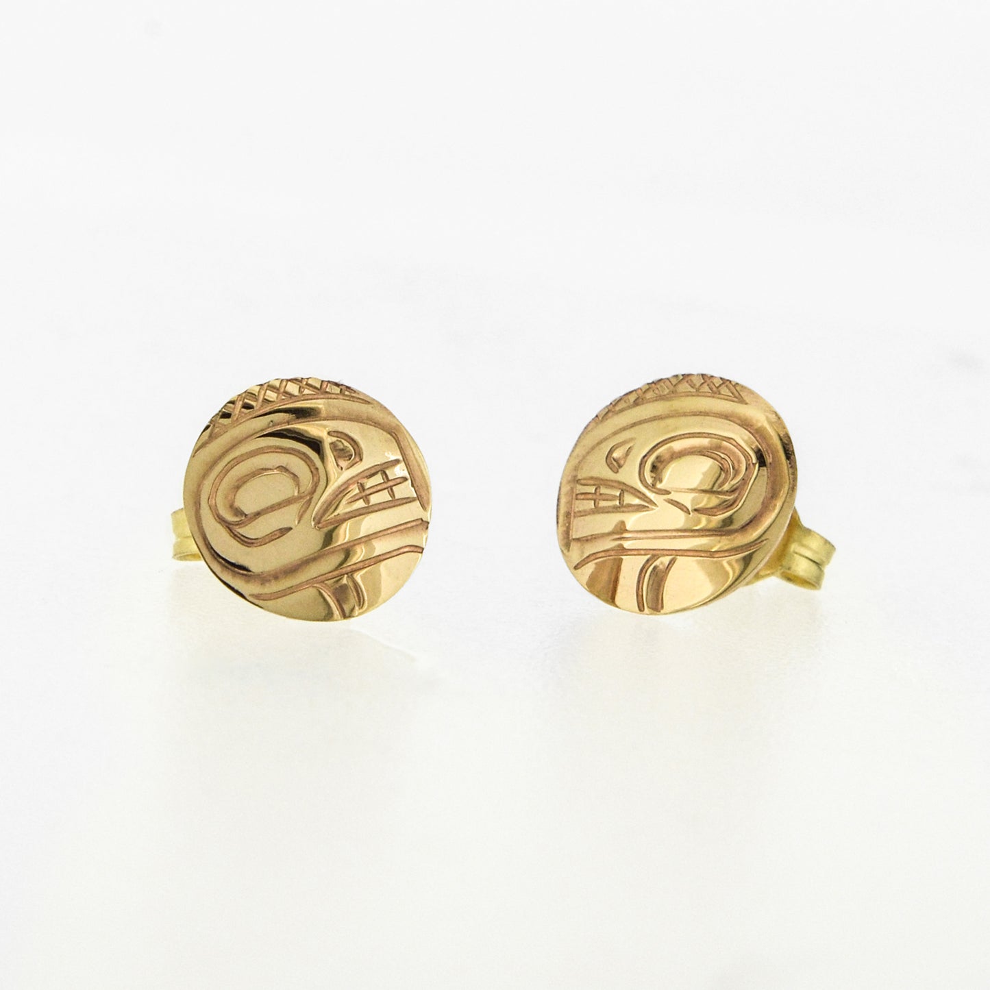 14K Gold Stud Earrings | Various Designs by Justin Rivard