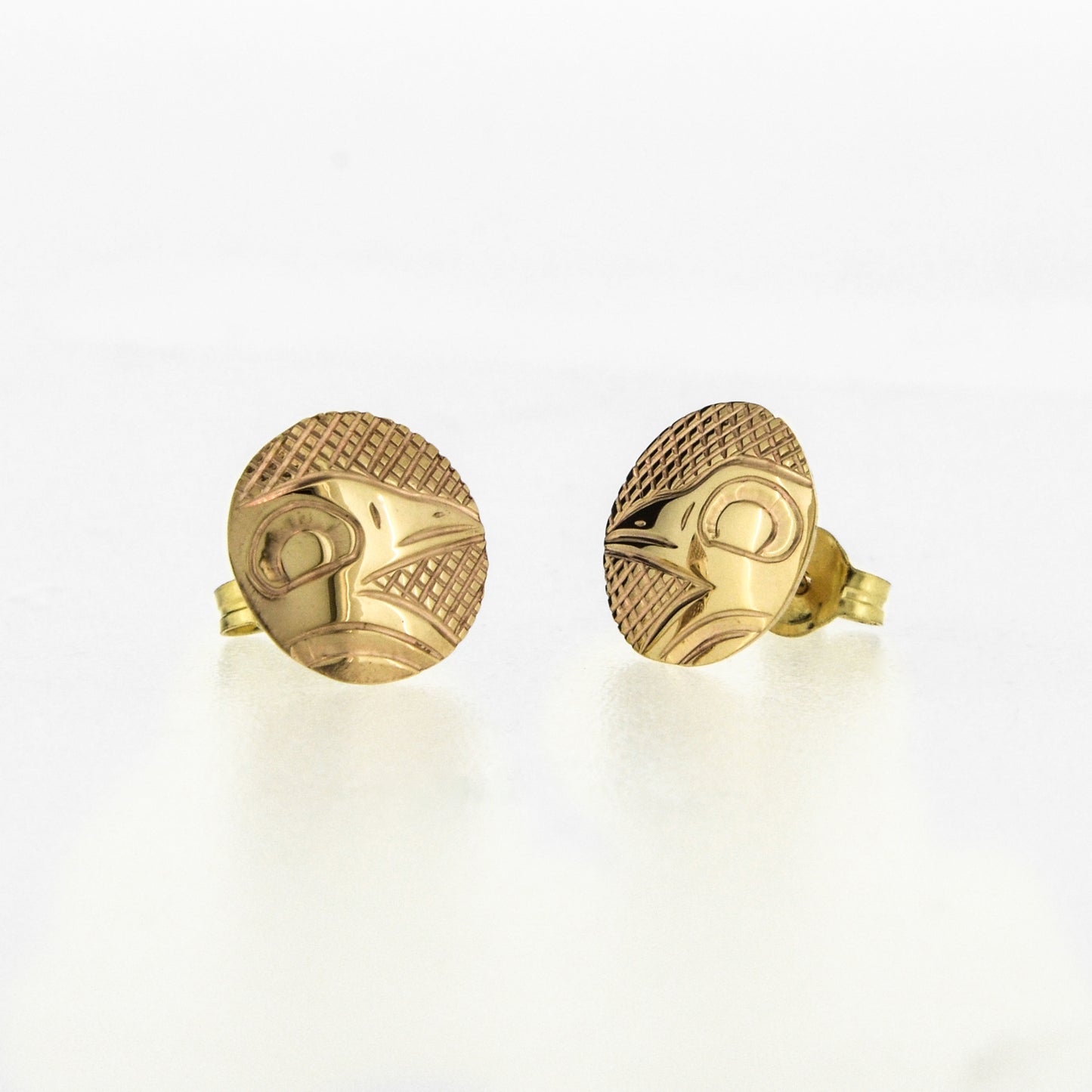 14K Gold Stud Earrings | Various Designs by Justin Rivard