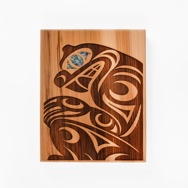 Large Cedar Panels with Abalone by Spirit Works