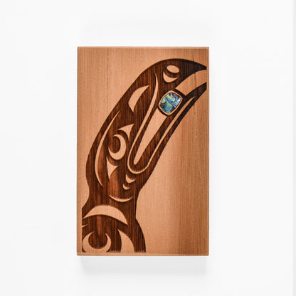 Large Cedar Panels with Abalone by Spirit Works