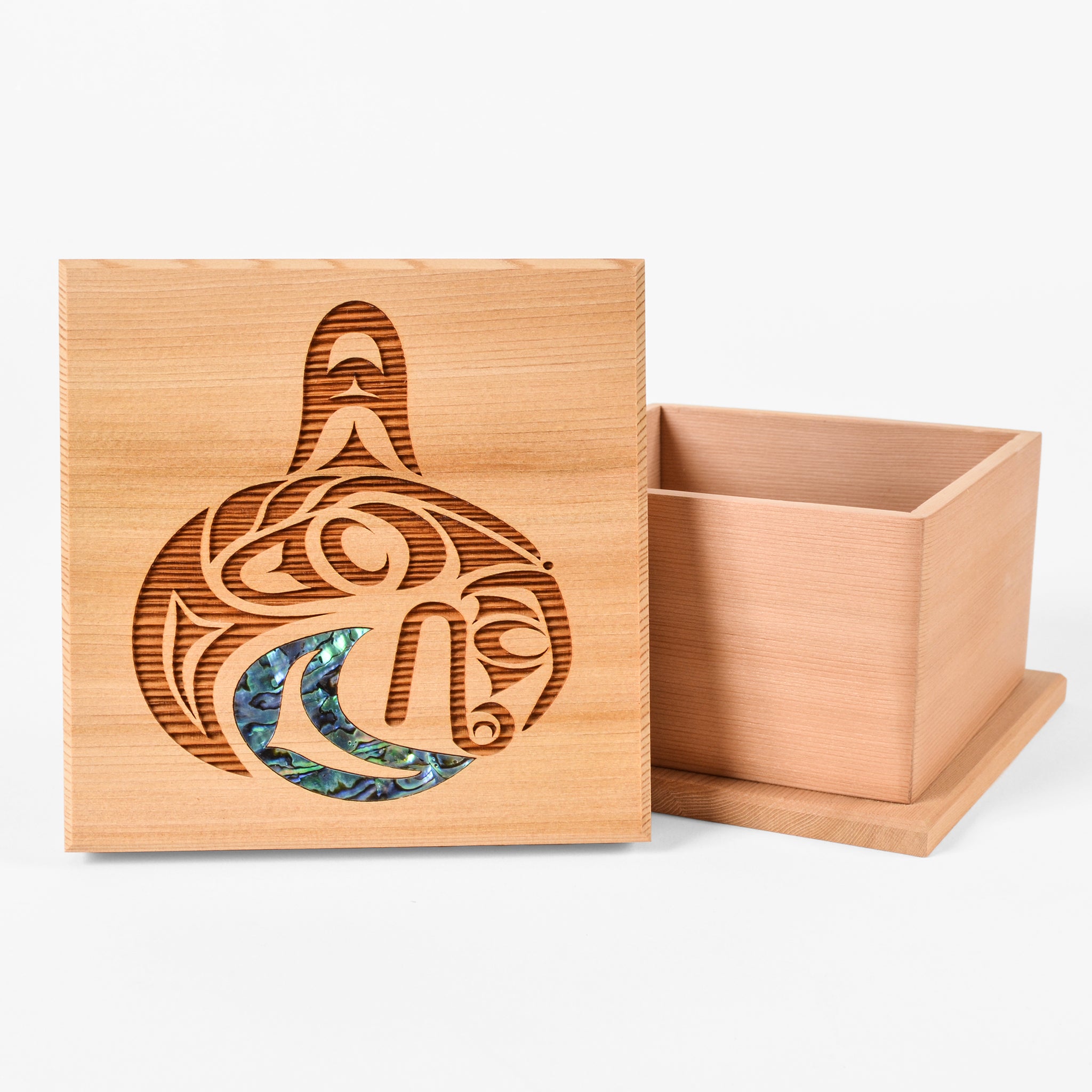 Large Red Cedar Box with Abalone by Spirit Works