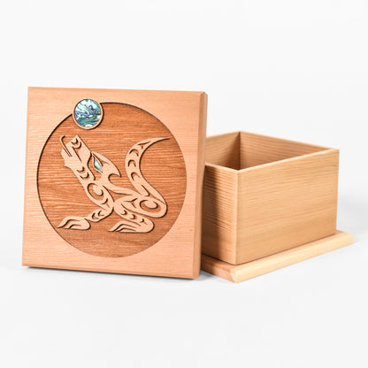 Large Red Cedar Box with Abalone by Spirit Works