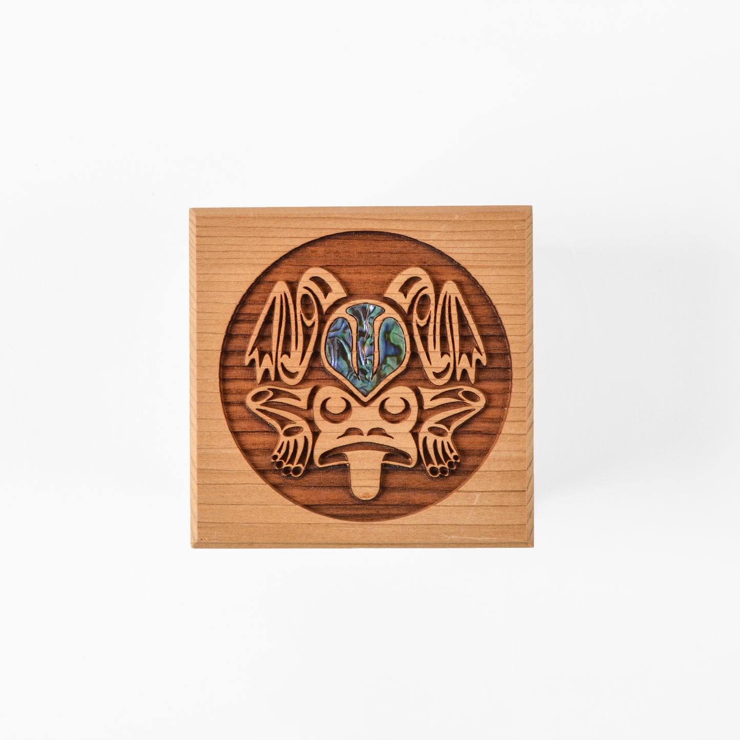 Large Red Cedar Box with Abalone by Spirit Works