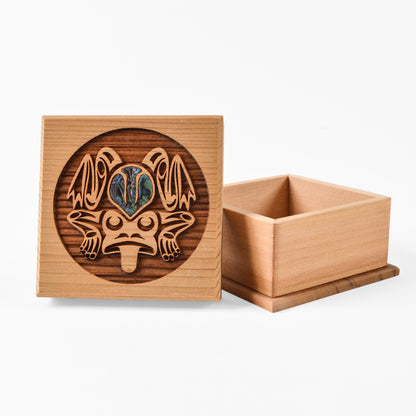 Small Red Cedar Boxes with Abalone by Spirit Works