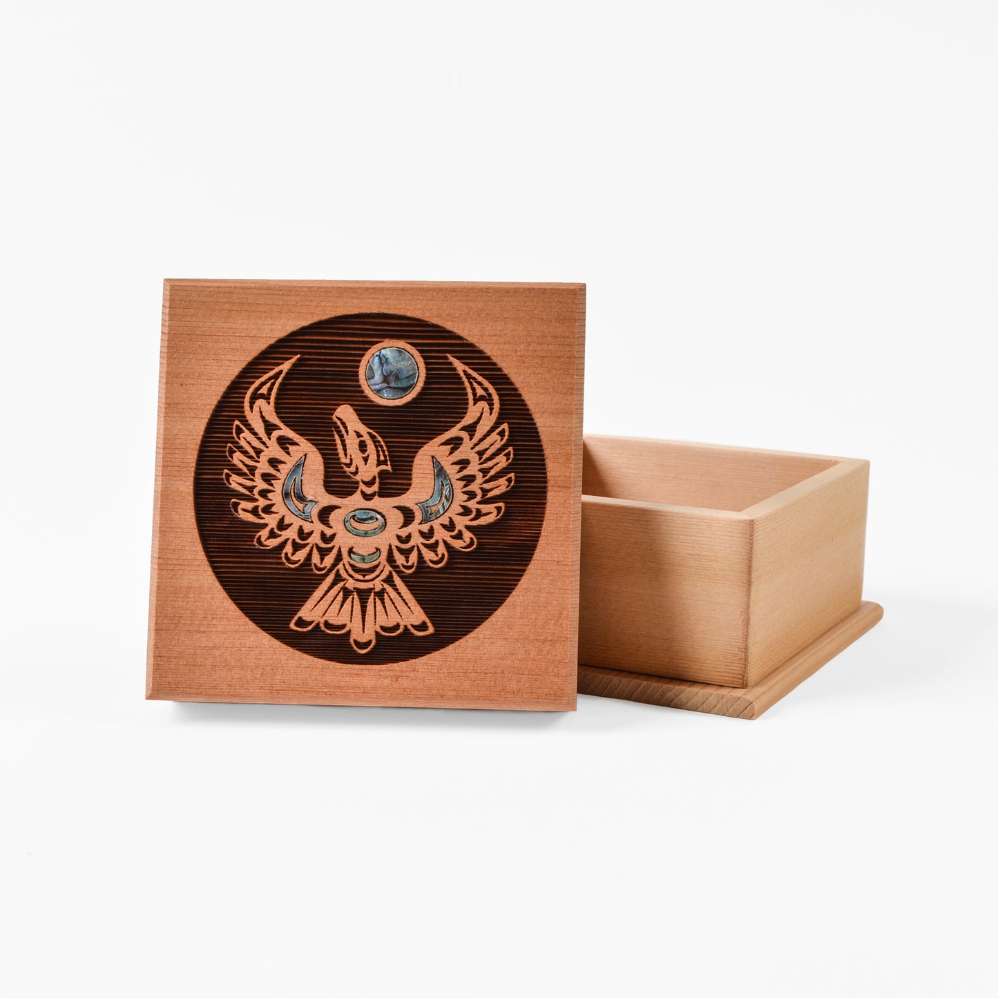 Small Red Cedar Boxes with Abalone by Spirit Works