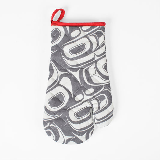 Printed Cotton Oven Mitt | Transforming Eagle by Ryan Cranmer