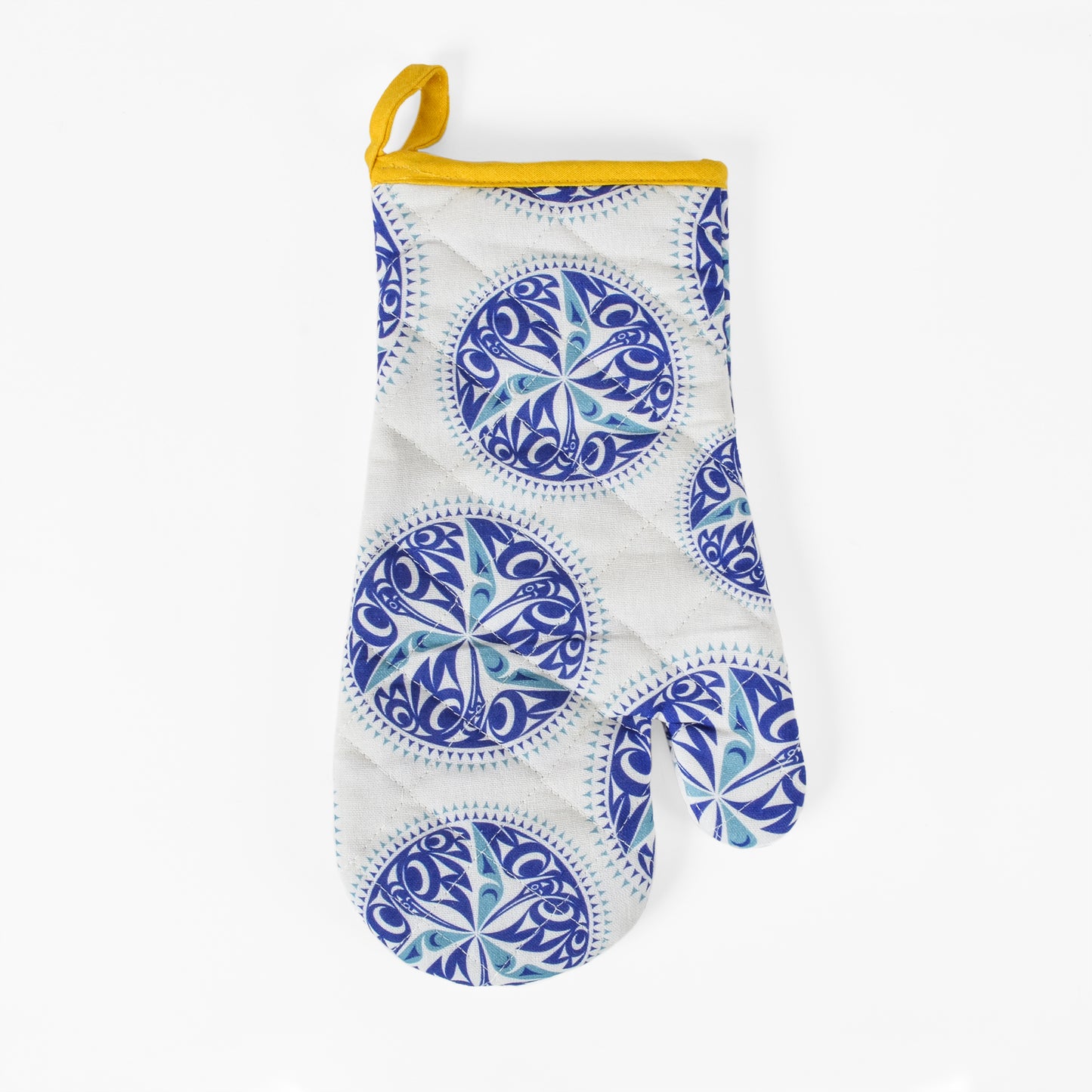 Printed Cotton Oven Mitt | Hummingbird by Maynard Johnny Jr.