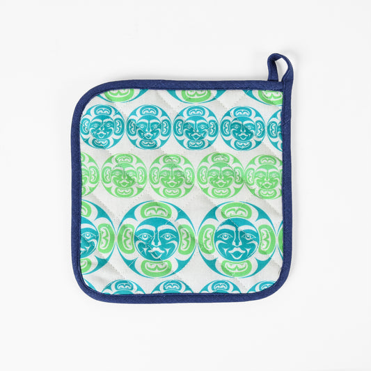 Printed Cotton Potholder | Moon by Simone Diamond