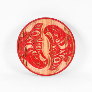 12" Red Cedar Panel | Salmon by Doug Horne