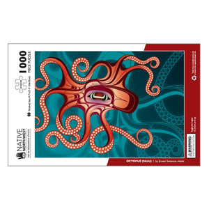1,000 Piece Jigsaw Puzzle | Nuu (Octopus) by Ernest Swanson