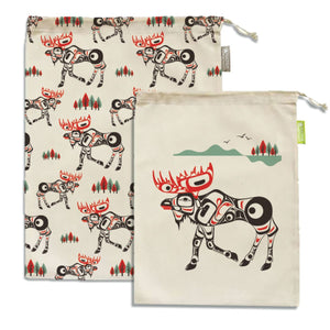 Reusable Produce Bag Set | Moose by Terry Starr