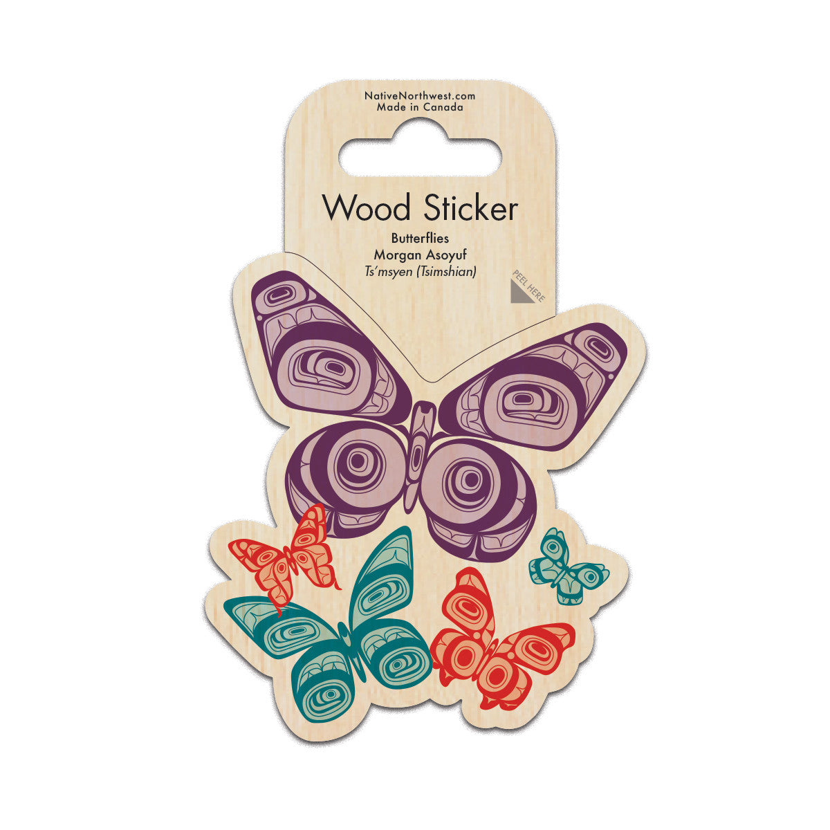 Wood Sticker | Butterflies by Morgan Asoyuf