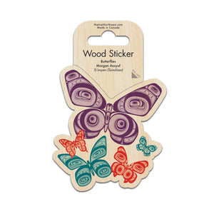 Wood Sticker | Butterflies by Morgan Asoyuf