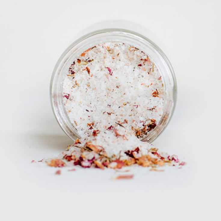 Frankincense & Rose Bath Soak & Exfoliant by Lesley Assu