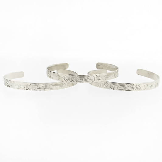 1/4" Sterling Silver Bracelets | Various Designs by William Cook