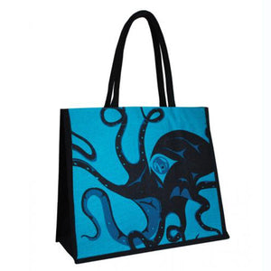 Jute Tote Bag | Octopus by Andrew Williams