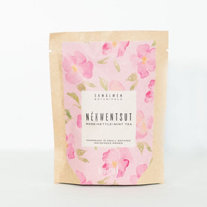 Nékwentsut Rose+Nettle+Mint Tea by Sḵwálwen Botanicals