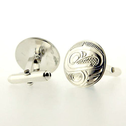 Round Cufflinks by Justin Rivard, Cree